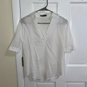 Shein solid batwing sleeve blouse